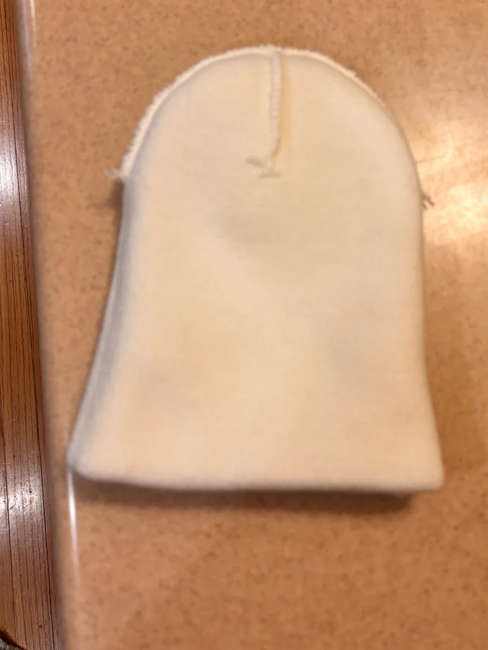 Carhartt Cream Knit Cuffed Beanie with Logo Patch